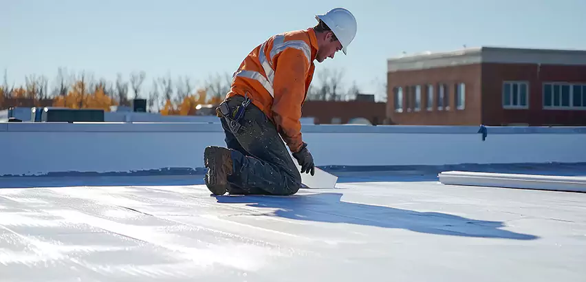 Flat Roof Drain Installation in Morton Grove