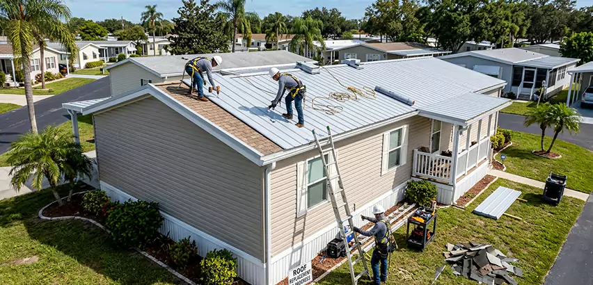 Mobile Home Metal Roof Replacement in Morton Grove
